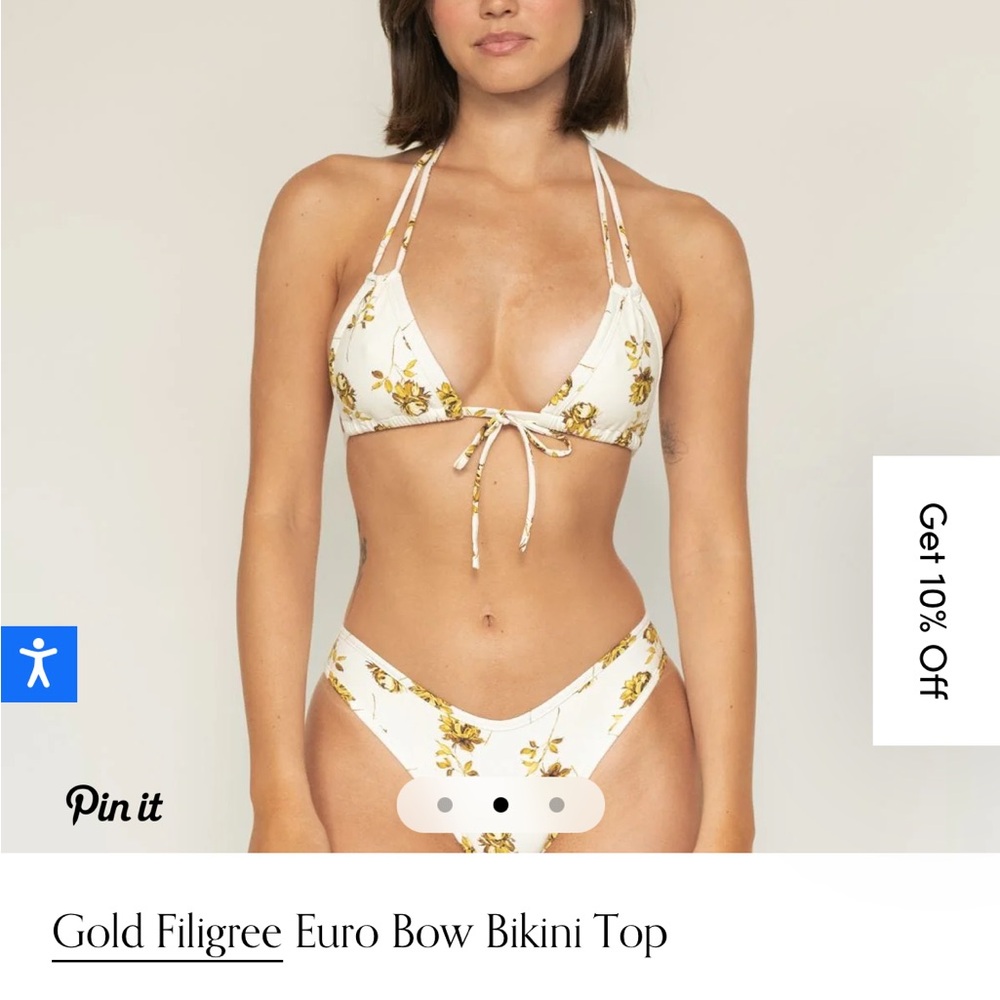 Montce Gold Filigree set NWT